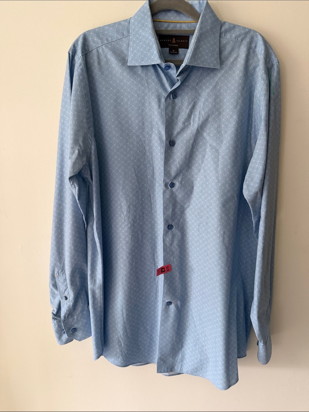 Robert Talbott Light Blue Micro-Pattern Dress Shirt